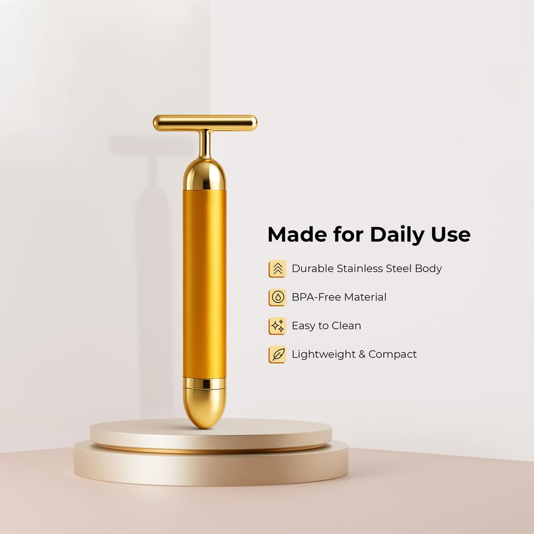 24K Gold Facial Massage Roller