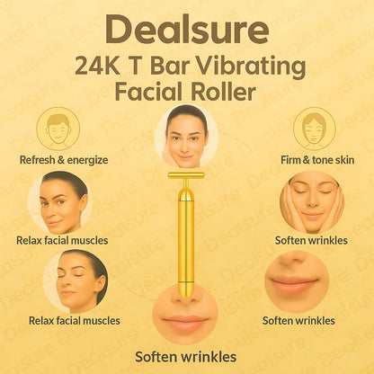 24K Gold Facial Massage Roller